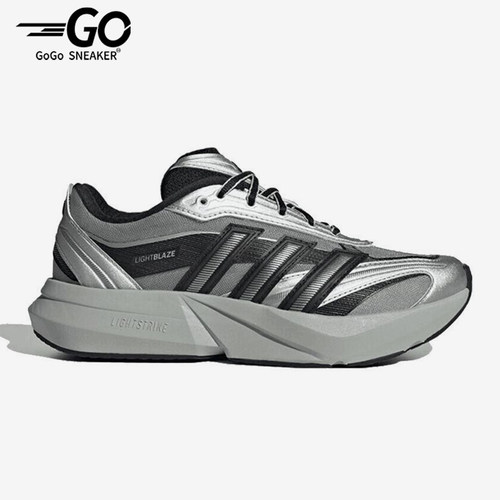 Adidas/阿迪达斯正品LIGHTBLAZE新款银灰色轻盈跑步鞋HQ7462