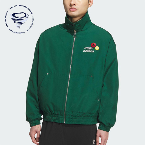 Adidas/阿迪达斯正品三叶草男士休闲宽松梭织翻领运动外套KC0136