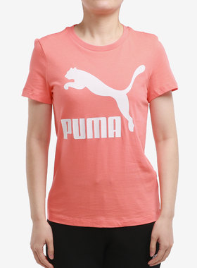 PUMA/彪马正品秋冬季女子百搭时尚印花休闲运动T恤532282-24