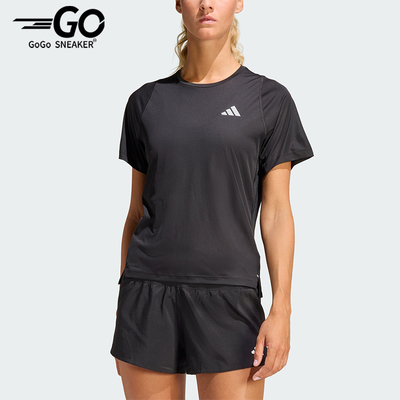 Adidas/阿迪达斯正品夏季女士训练跑步经典柔软圆领短袖T恤JZ2224