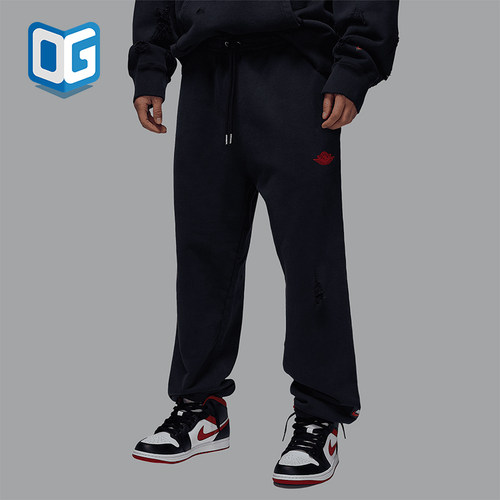 Nike/耐克正品JORDAN男士运动宽松束脚针织长裤IB3000-010