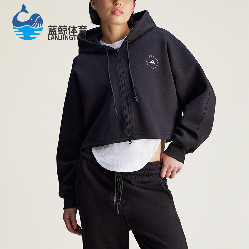 Adidas/阿迪达斯正品SMC新款女黑色宽松经典亲肤夹克外套JD8107