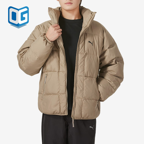 彪马男士保暖户外立领运动羽绒服