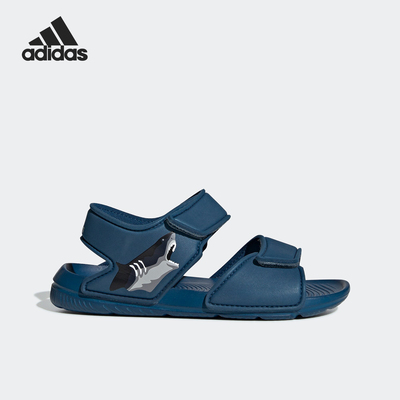 Adidas/阿迪达斯正品当季露趾魔术贴软底舒适沙滩鞋水鞋F34782