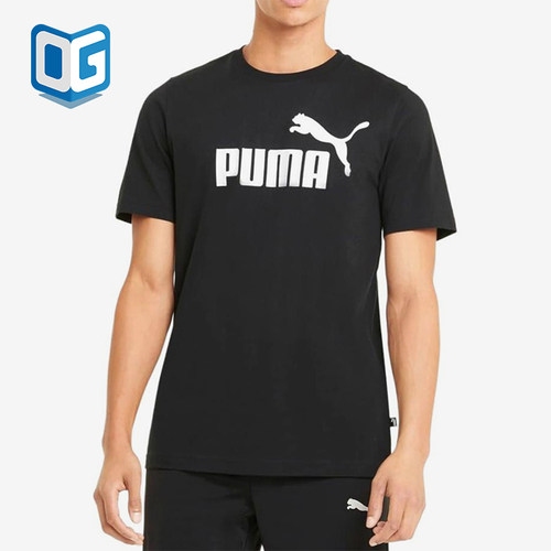 Puma/彪马正品男士休闲套头字母印花短袖圆领T恤586449-01