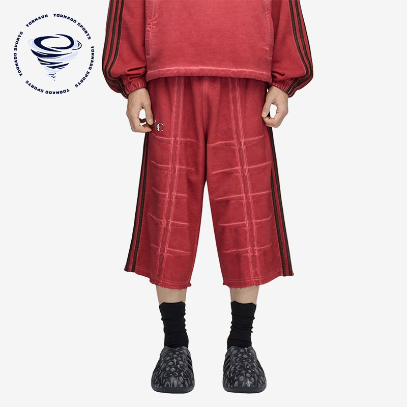 Adidas/阿迪达斯正品THUGCLUB男女条纹宽松经典休闲短裤KF6911