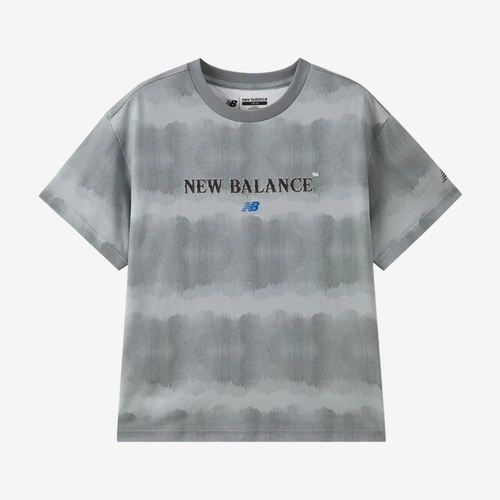 New Balance新百伦正品儿童短袖落肩T恤休闲运动7EG24053-GR