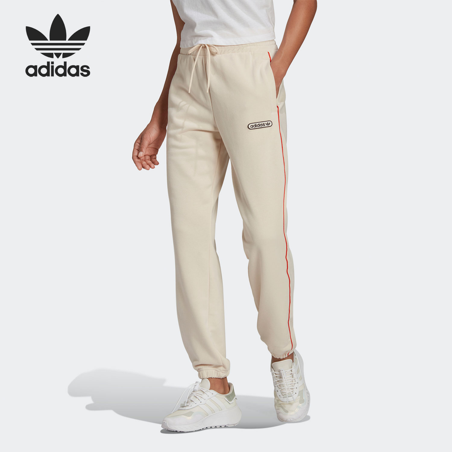 Adidas/阿迪达斯正品三叶草休闲女子时尚潮流运动长裤 HL0030