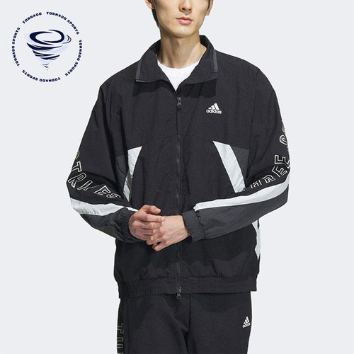 Adidas/阿迪达斯正品立领男女同款运梭织宽松夹克外套IS5146