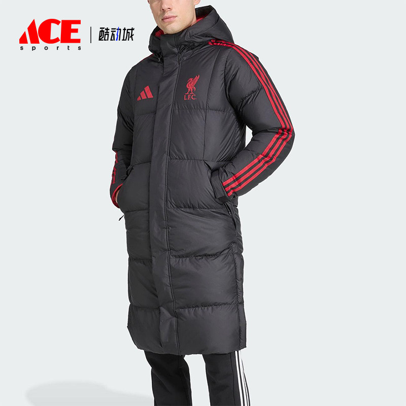 Adidas/阿迪达斯正品冬季男士长款利物浦足球运动羽绒服JW0966