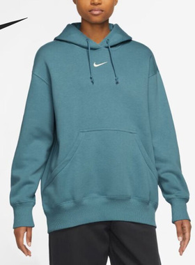 Nike/耐克官方正品当季新款女子运动加绒保暖套头卫衣DQ5861-440