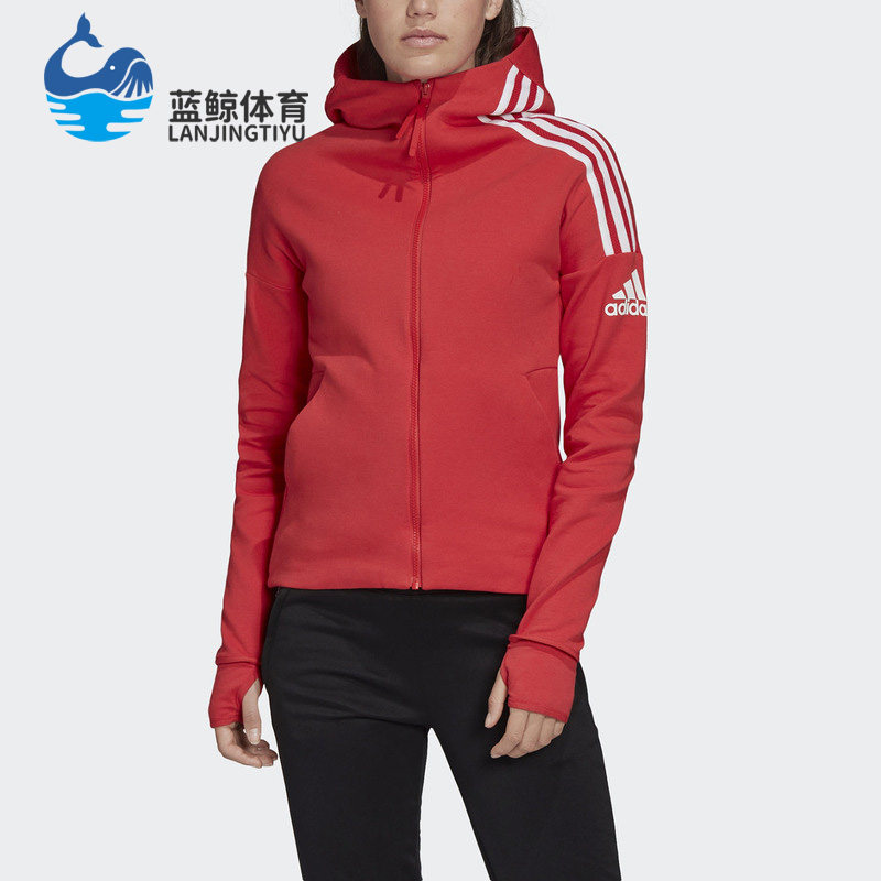 阿迪达斯女子连帽夹克外套