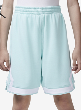 Nike/耐克正品JORDAN大童运动简约透气网眼短裤HQ8147-382