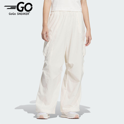 Adidas/阿迪达斯正品2025新款女士经典梭织休闲户外长裤JZ2334