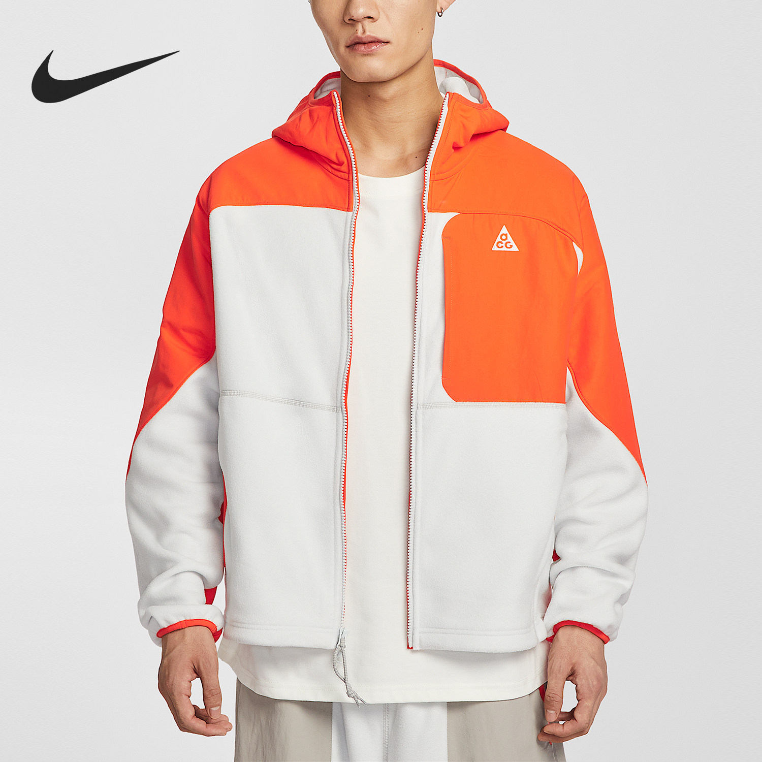 Nike/耐克正品2026春季款男士日常连帽拼接运动外套HJ2459-819,运动服/休闲服装,运动茄克/外套,淘宝优惠券,粉丝福利购,淘宝优惠卷