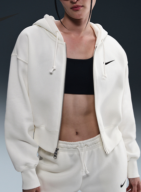 Nike/耐克官方正品秋冬新款女士加绒保暖短款连帽外套HJ0941-133