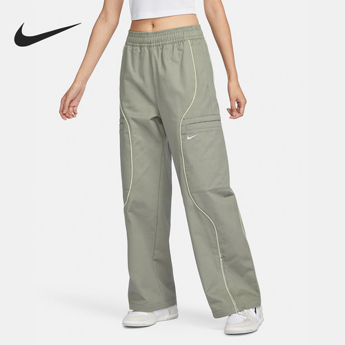 Nike/耐克正品Sportswear 女士训练高腰梭织长裤FN1950-053