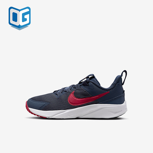 Nike/耐克正品Downshifter12新款女深蓝红色跑步鞋DX7614-406