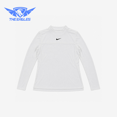 Nike/耐克正品女士时尚休闲潮流宽松高领长袖 T恤DX1494-100