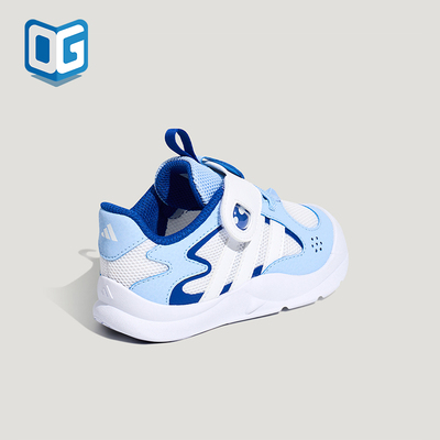 Adidas/阿迪达斯正品新款婴童防滑透气经典魔术贴运动鞋KH6635