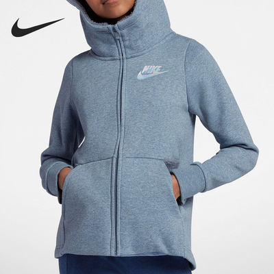 Nike/耐克正品当季新款大童休闲运动长袖连帽外套 AV8422-445