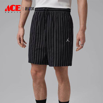 Nike/耐克正品JORDAN新款男黑白色条纹时尚经典短裤IR6303-010