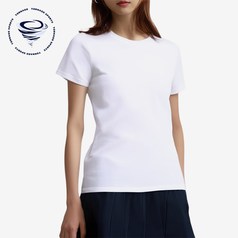 Nike/耐克正品圆领休闲短袖新款女白色经典常规短袖T恤743041-100