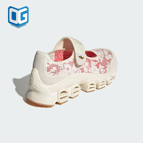 Adidas/阿迪达斯正品三叶草女士镂空时尚经典印花休闲鞋JS1327