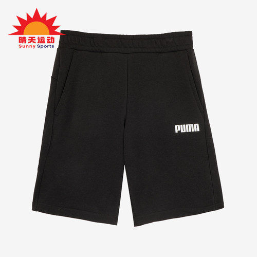 Puma/彪马正品男士透气舒适运动松紧印花休闲短裤848739-01