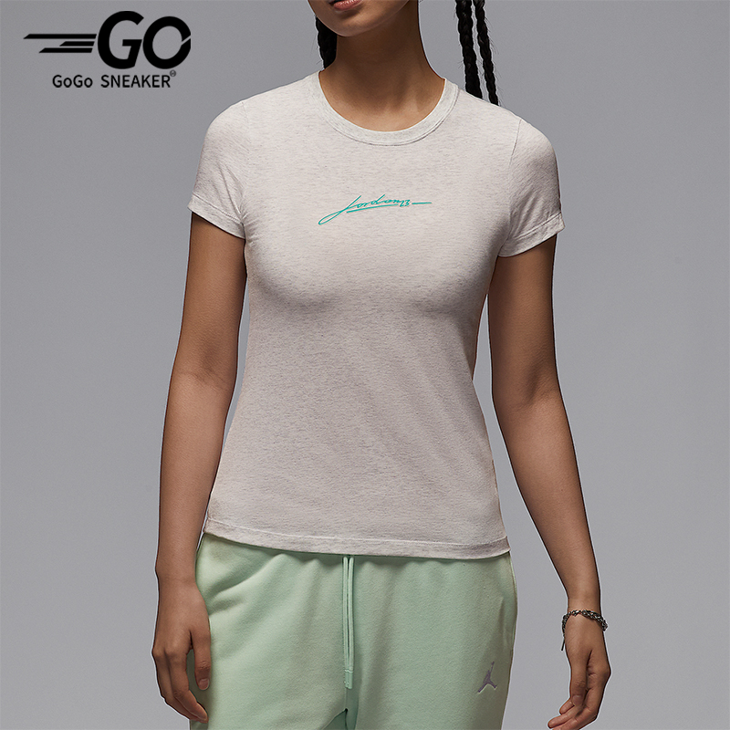Nike/耐克正品2025夏季款女士透气运动经典针织印花T恤IB7029-051