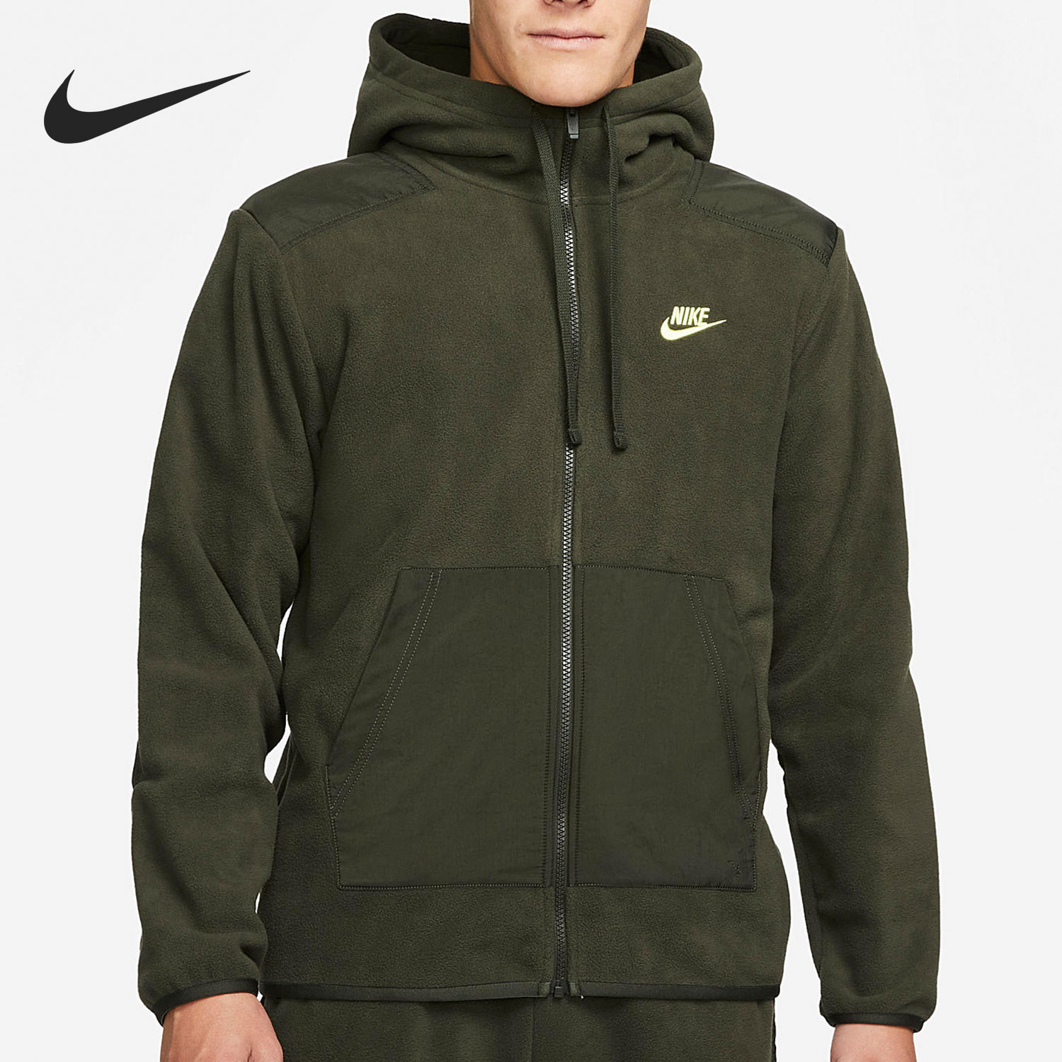 Nike/耐克官方正品男子秋季保暖运动休闲连帽外套夹克DD4883-355
