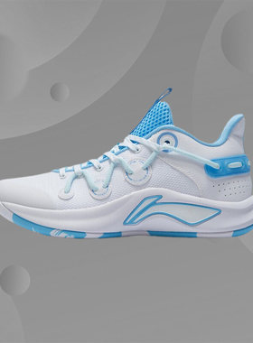 李宁闪击 Team男子耐磨中帮休闲反光减震回弹实战篮球鞋ABPR045