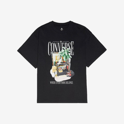 Converse/匡威正品夏季新款男女印花休闲圆领短袖T恤10023785-A04