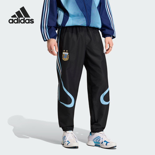 Adidas/阿迪达斯正品2026春季款男士日常束脚复古足球长裤JZ6200