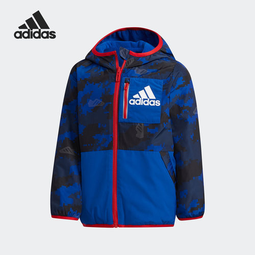 Adidas/阿迪达斯正品LB FL REV小童双面梭织夹克外套EH4054