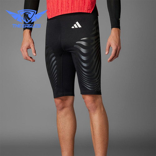 Adidas/阿迪达斯正品夏季男士跑步训练紧身经典运动短裤IX8976