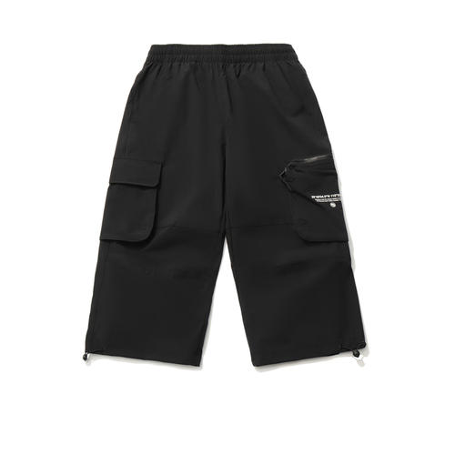 李宁【新品】BADFIVE篮球系列男子收口宽松七分运动裤AKQR065