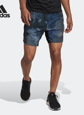 Adidas/阿迪达斯正品D4T HIIT SHO男子运动印花短裤HN9364