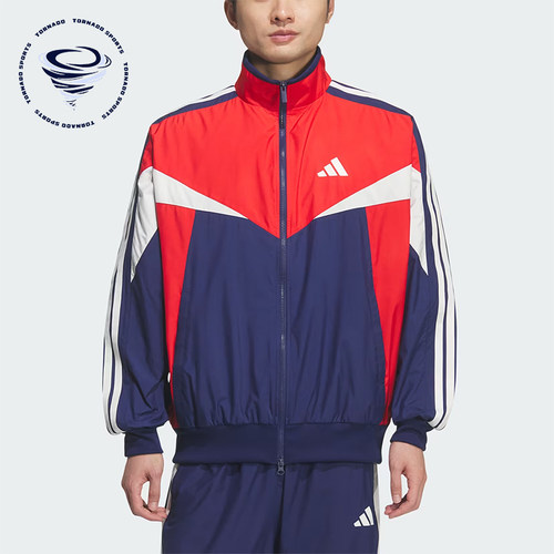 Adidas/阿迪达斯正品Sportswear新款男红蓝色经典夹克外套KF3678