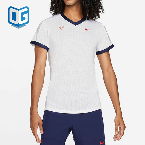 Nike/耐克正品新款女白蓝色网球训练经典轻盈网球T恤CV2803-101