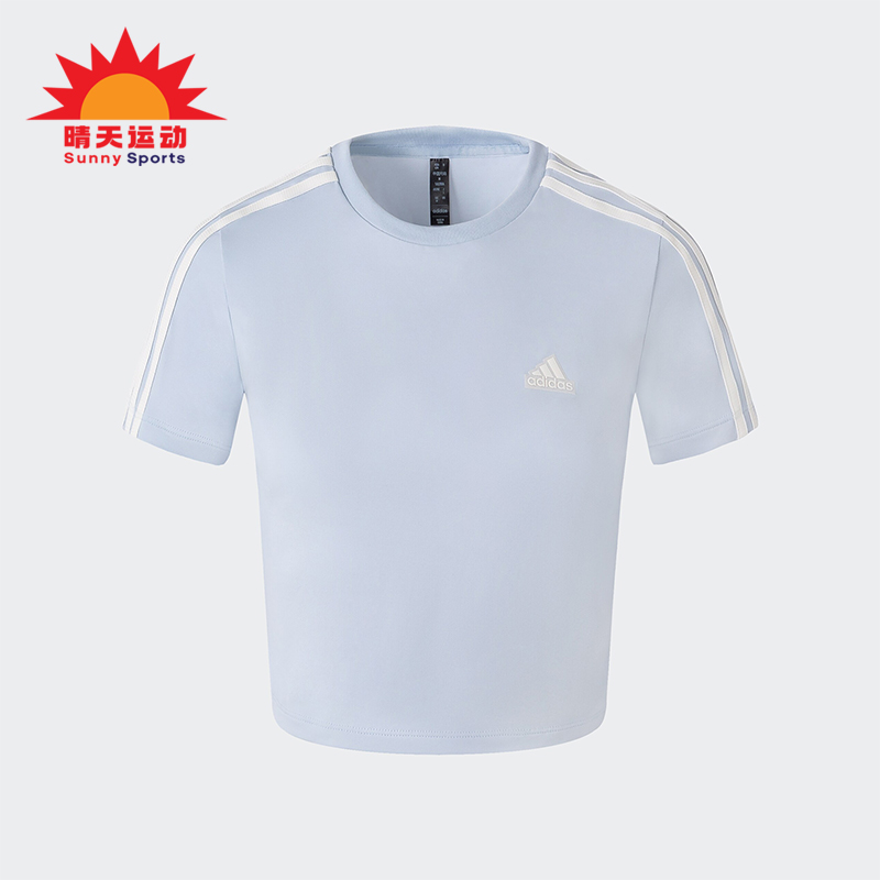 阿迪达斯女士运动透气短袖