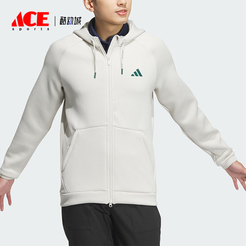 Adidas/阿迪达斯正品新款男士复古拉链连帽夹克外套IX5708