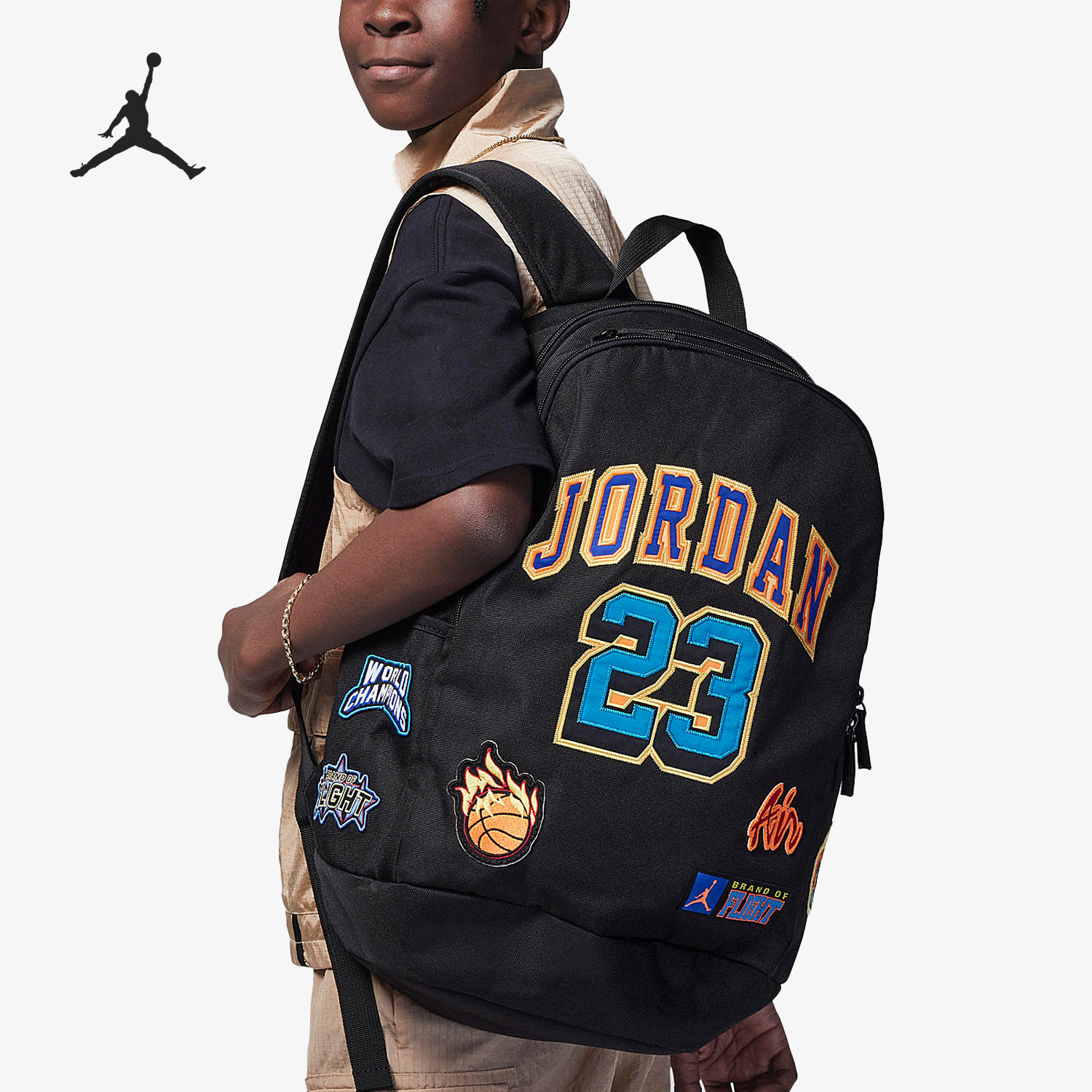 Nike/耐克正品JORDAN男女运动书包休闲双肩背包FV4558-010