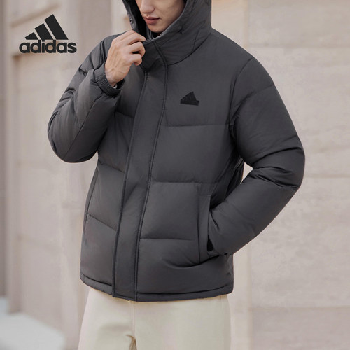 Adidas/阿迪达斯正品冬季男女连帽拒水保暖日常运动羽绒服KF6753