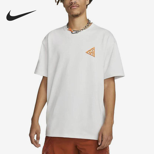 Nike/耐克正品2025 男士印花圆领透气针织经典休闲短袖FB8125-121