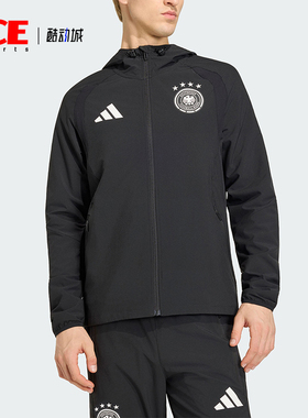 Adidas/阿迪达斯正品TIRO新款男黑色足球跑步经典夹克外套JZ9326