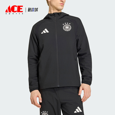 Adidas/阿迪达斯正品TIRO新款男黑色足球跑步经典夹克外套JZ9326
