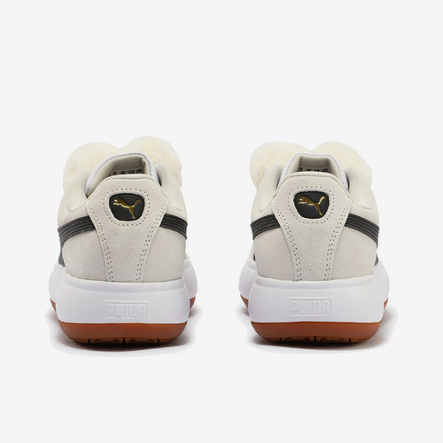 Puma/彪马官方正品MAYU Furrytail女士麂皮厚底面包鞋403076-01