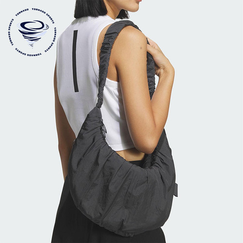 Adidas/阿迪达斯正品2026年春季女士经典运动收纳便携挎包JZ2143