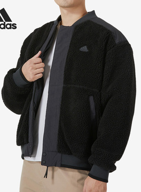 Adidas/阿迪达斯正品SHRP VRST PD J男士仿羊羔绒棉服IL8919